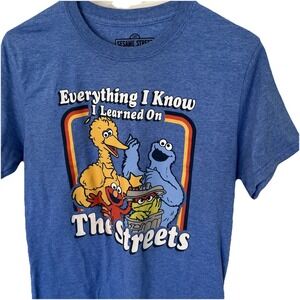 Sesame Street Everything I Know I Learned on the Streets Shirt Size Medium